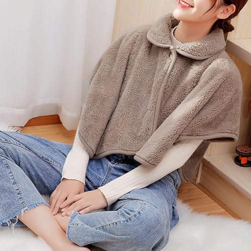 Bufanda poncho mujer invierno manta enrollable suave abrigo hombro diario 3