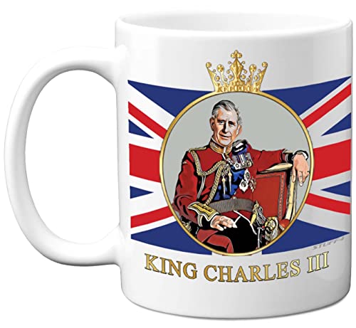 Stuff4 King Charles III Gedenktasse ? König Charles III Union Jack Andenken ? königliche Gedenkgeschenke, Souvenirs, königliche Tassen für Sie und Ihn, 325 ml, weiße Keramikbecher für 17,03 EUR (-7%) statt 18,39 EUR bei amazon.de Bild: Stuff4 King Charles III Gedenktasse ? König Charles III Union Jack Andenken ? königliche Gedenkgeschenke, Souvenirs, königliche Tassen für Sie und Ihn, 325 ml, weiße Keramikbecher für 17,03 EUR (-7%) statt 18,39 EUR bei amazon.de