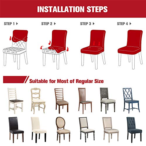 JARITTO Coprisedie con Schienale Sala da Pranzo