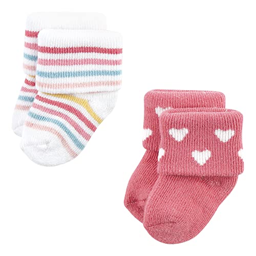 Image of Hudson Baby Baby 8-pack Cotton Rich Newborn and Terry Socks