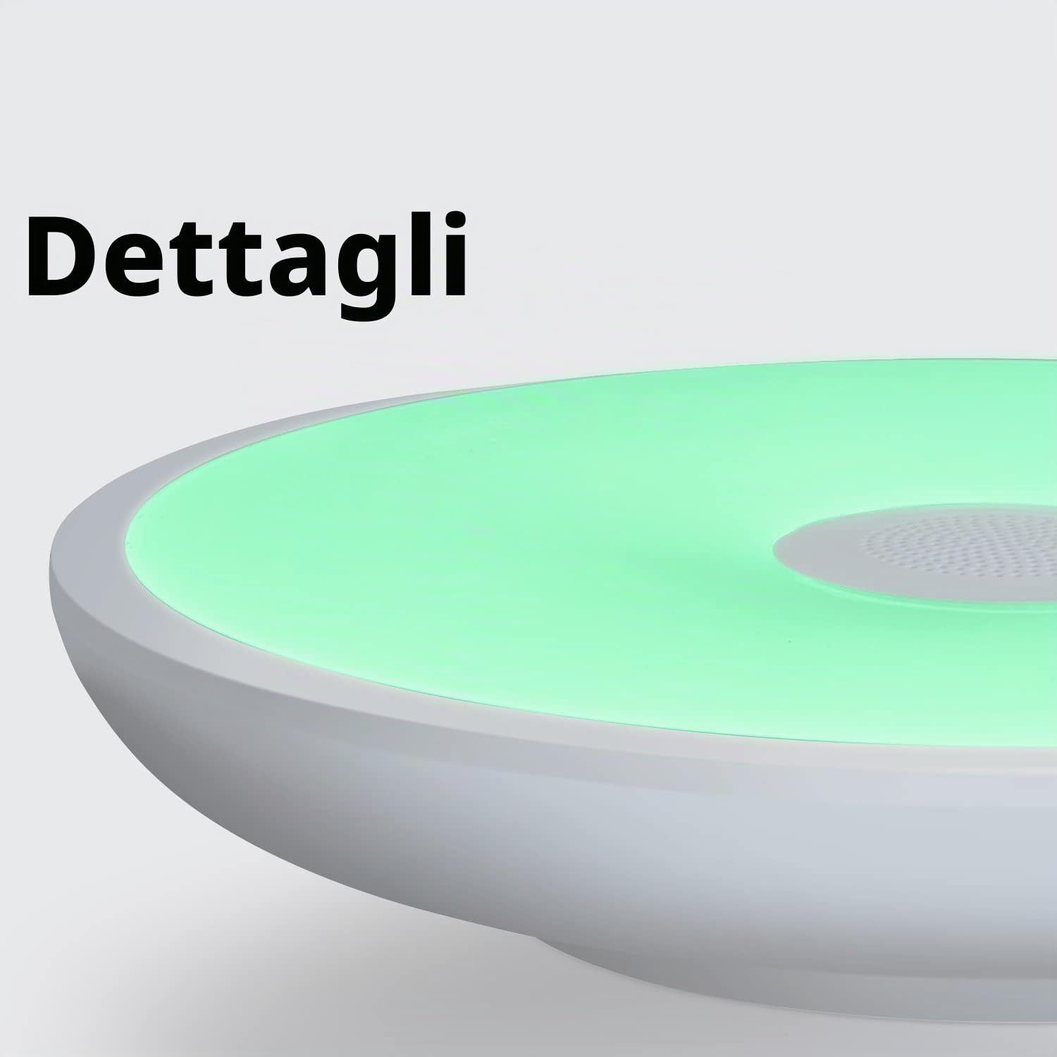 18W Φ28cm Plafoniera LED Con Altoparlante Bluetooth Musica Lampada Soffitto Moderni Con Telecomando Dimmerabile RGB Cambia Colore Per Bagno