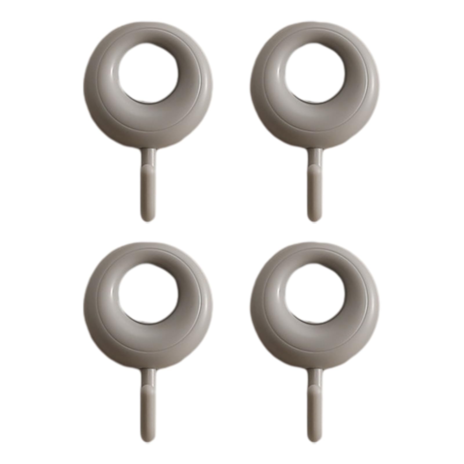 Virelynx 4PCS Hooks Adhesive – No Drill Hooks Strong Stickiness, Hanging Organizer for Bathroom Kitchen Towel Coat