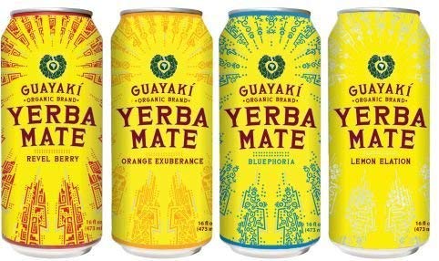 Guayaki Variety Pack - Lemon, Orange, Revel Berry, Bluephoria (Pack of 16)