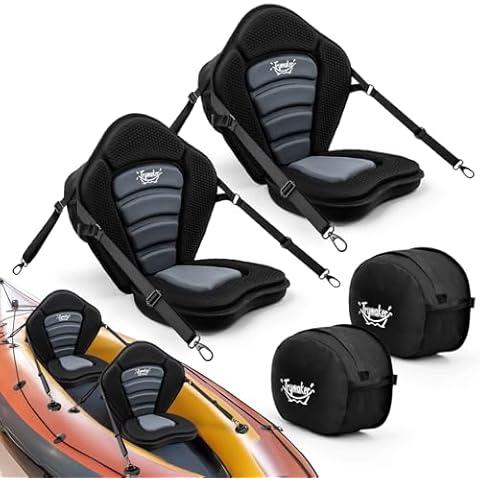Trymaker Kayak Seat, Universal Kayak Seats with Back Support for Sit on Top, Adjustable Paddle Board Seat Sup Seat Cover