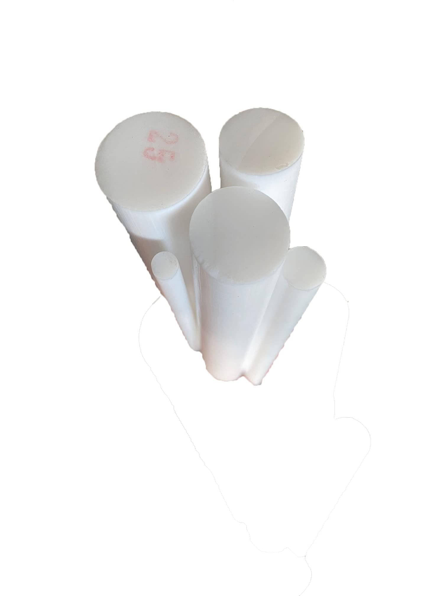 Asta In Teflon PTFE - Diametro 6 Mm, Lunghezza 1 Metro, Naturale, Resistente Fino A 260°C - Foto 2