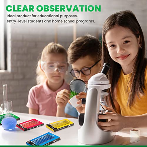 Amscope FBA_PS-4P12X1-A Kids 48Pcs Kids Plastic Prepared Microscope Slides Of Animals Insects Plants Flowers Sample Specimens thumb #5