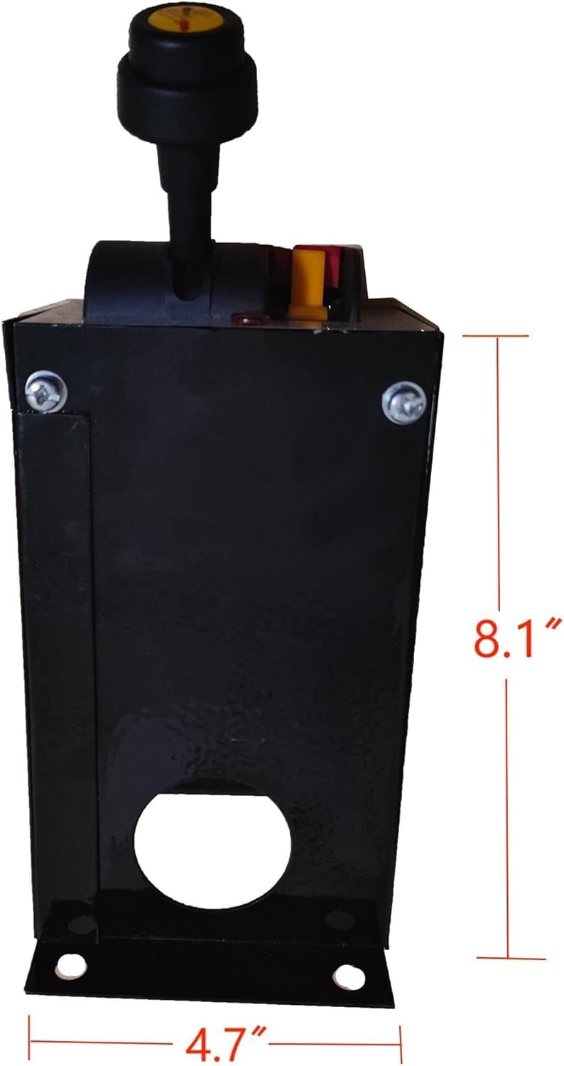 PTO Control Switch Set for Dump Pump, PTO Switch Dual Valve Air Kit With Kickout, Pneumatic Control for Dump Truck Tipper (Valve+Console Tower)