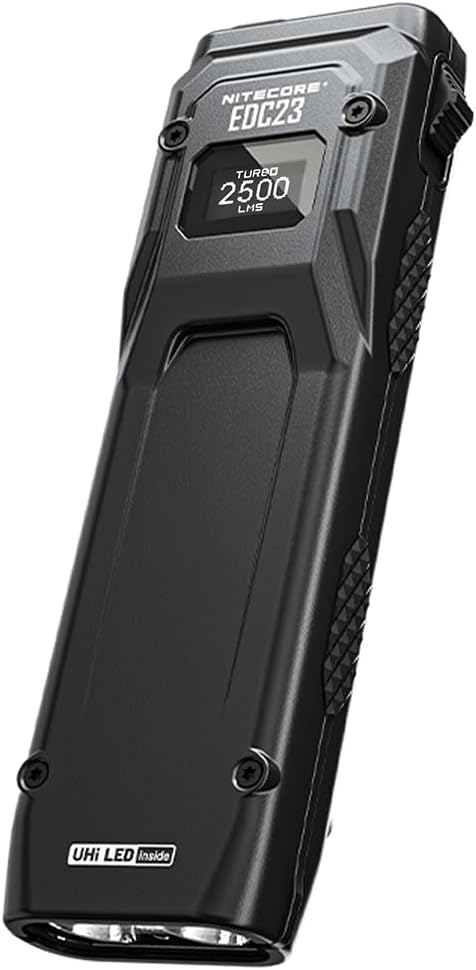 Nitecore EDC23 Hand Flashlight Rechargeable, Black