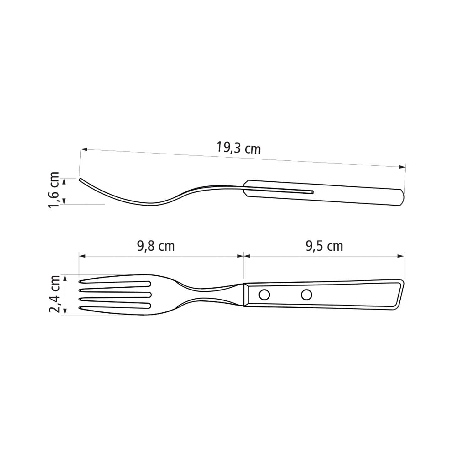 Tramontina Set Posate per Carne/BBQ 12 pezzi