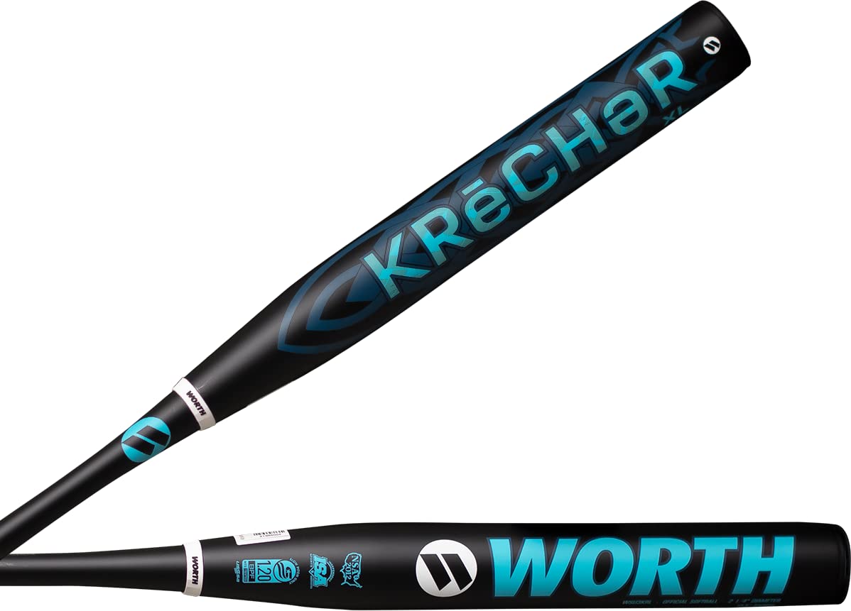 Mazza Softball Worth KRECHER Slowpitch - USSSA Approved Con Canne Da 34,3cm
