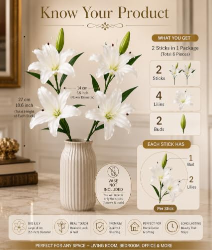 Image of Divyakosh Artificial Flower Bunch - Multiflora Fabric Tulip Fake Sticks for Home Decor, Bedroom, Living Room, Wedding & Festive Decoration (Multicolour, Pack of 1, Without Vase)