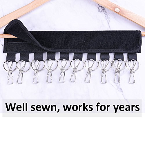 LEKUSHA 3 Pack Cap Organizer Hanger, 10 Baseball Cap Holder, Hat Organizer for Closet - Change Your Cloth Hanger to Cap Organizer Hanger - Keep Your Hats Cleaner Than a Hat Rack - Black