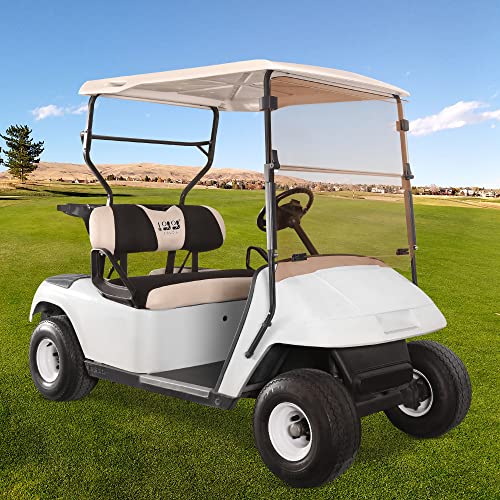 10L0L Tinted Windshield For Ezgo Txt Golf Cart 1995-2013, Foldable Anti-Uv And Impact Resistant #TOP6
