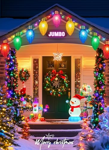 Luces Navideñas Super Jumbo C9 Multicolor Exterior 11FT miniatura 4
