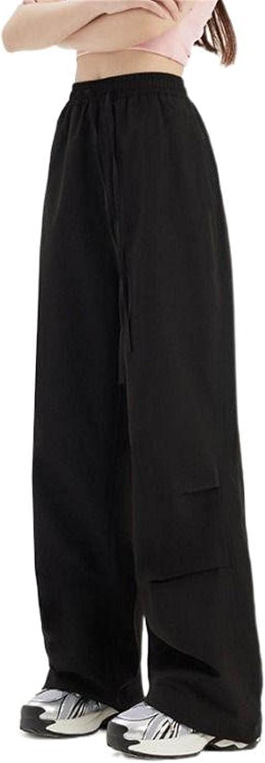 High Waist Work Casual Pants for Women Summer Korean Style Loose Pants