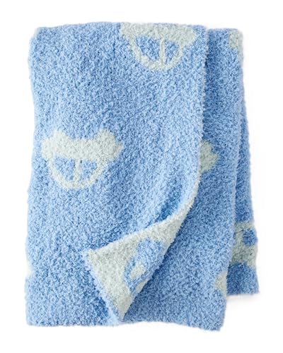 Image of Carter's Baby Plush Blanket, Soft Cozy Stroller Blanket for Newborn Infant Boys and Girls (Blue /Cars)