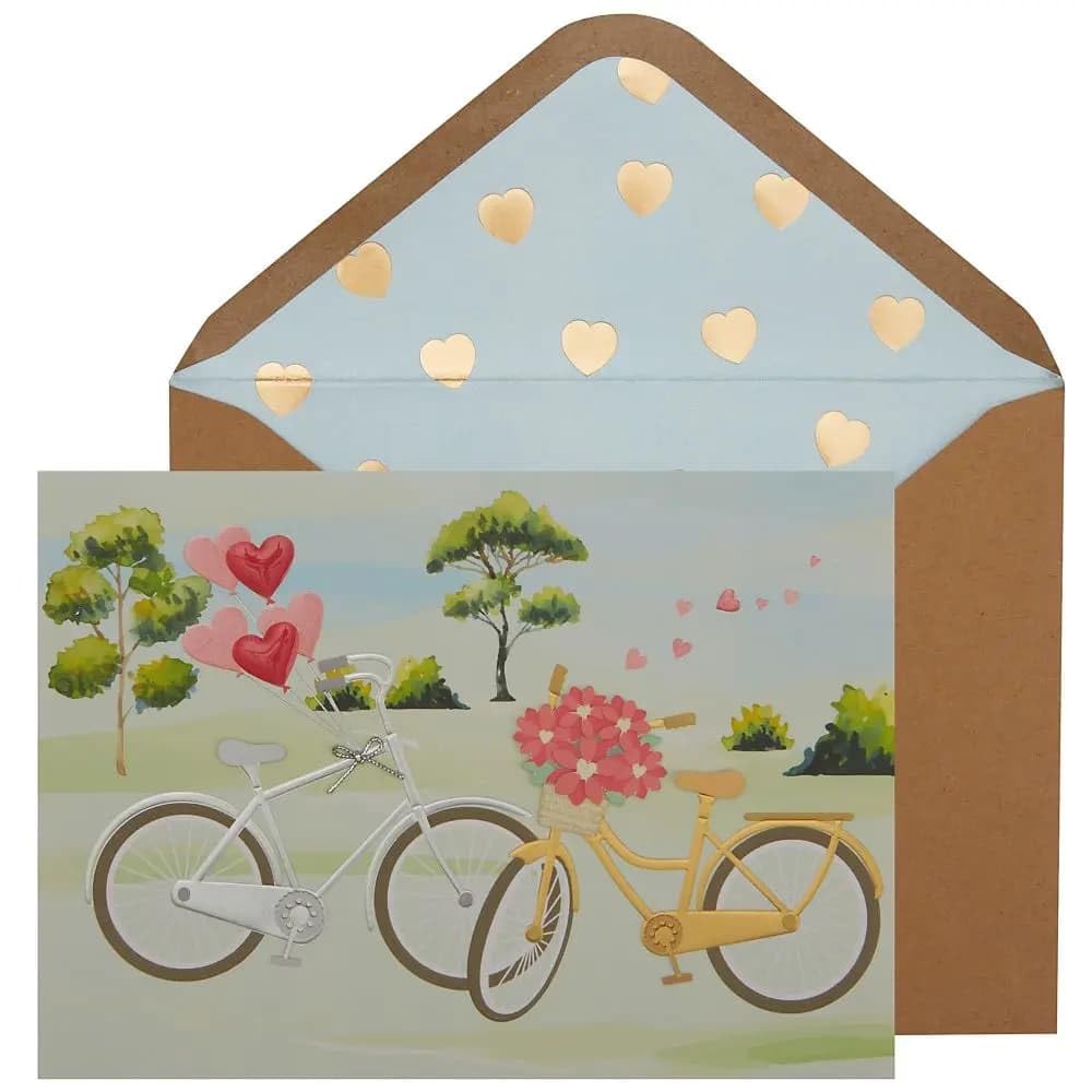NIQUEA.D, Two Bicycles Valentine's Day Card