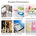 Whaline 20 Packs Clear Suction Cup PVC Plastic Sucker Pads Without Hooks Shower Caddy Connectors Suction Cups Plastic Heavy Strength Clear Sucker for Bathroom Glass Table Tops (45mm)
