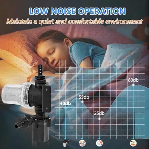 Image of Ice Bath Water Chiller Pump Ice Bath Accessories Kit， Ice Bath Pump， Cold Plunge Kit with External Pump, Filter, Hose, Compatible 300L 500L Chiller & Inflatable Cold Plunge Tub