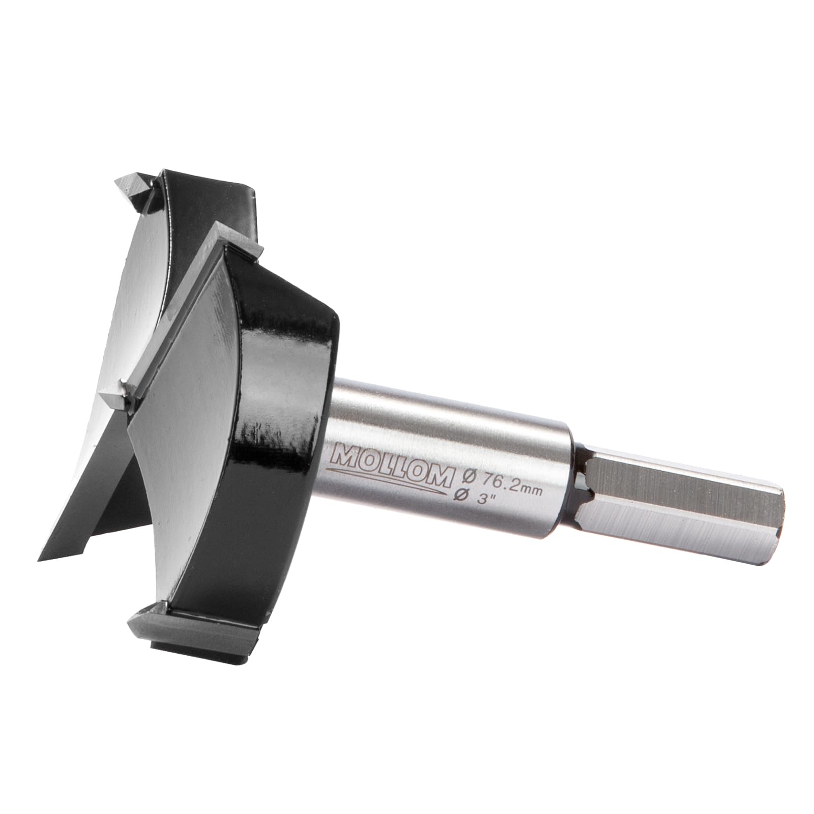 Mollom 3" (76.2mm) Forstner Drill Bit for Precise Woodworking with Durable YG8 Carbide Thickness of 2.0mm,This Hinge Cutter Tool is Ideal for Hard
