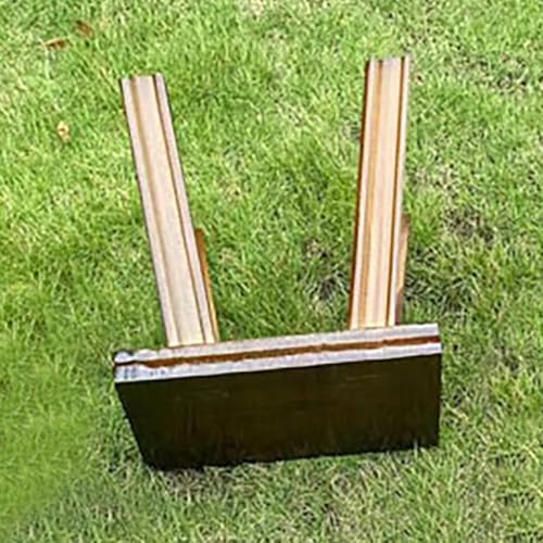 Tabouret en bois rustique rectangulaire compact pour petits espaces - 7