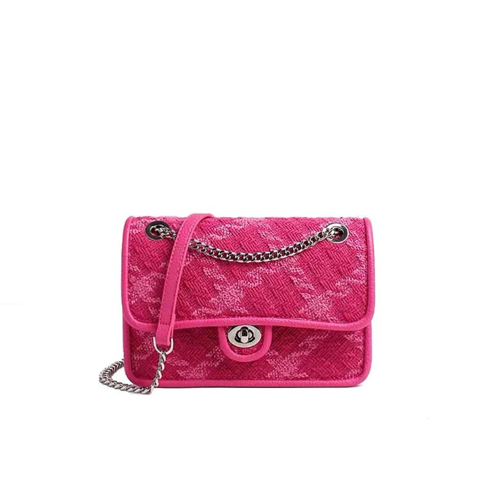 Sac d'embrayage pour femme rose avec sac à bandoulière réglable chic Ruby Lil