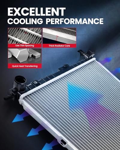 Image of CU1826 KAX Radiator Fits for 1996-2003 S10,1996-2005 Blazer,1996-2003 Sonoma,1996-2001 Jimmy,1997-2000 Hombre