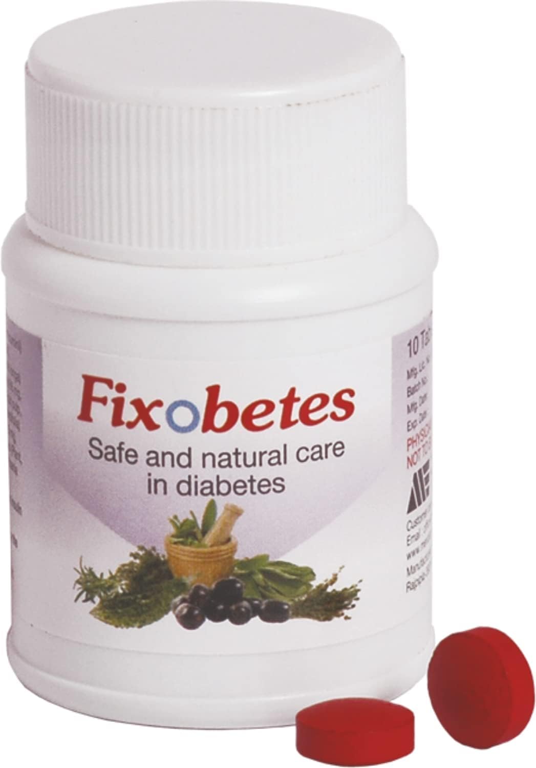 Fixobetes Herbal Diabetes Care Tablets for Men and Women 30 tabs (Pack of 2)-image-18