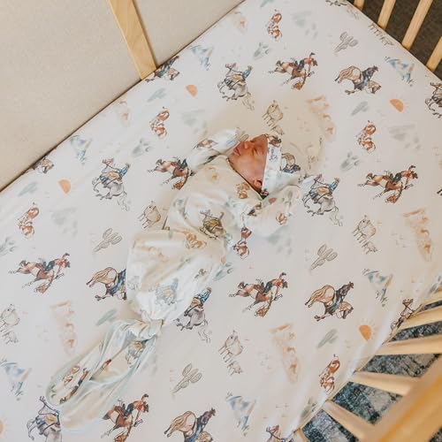 Image of Premium Fitted Knit Crib Sheet /Toddler Sheet Boone by Copper Pearl
