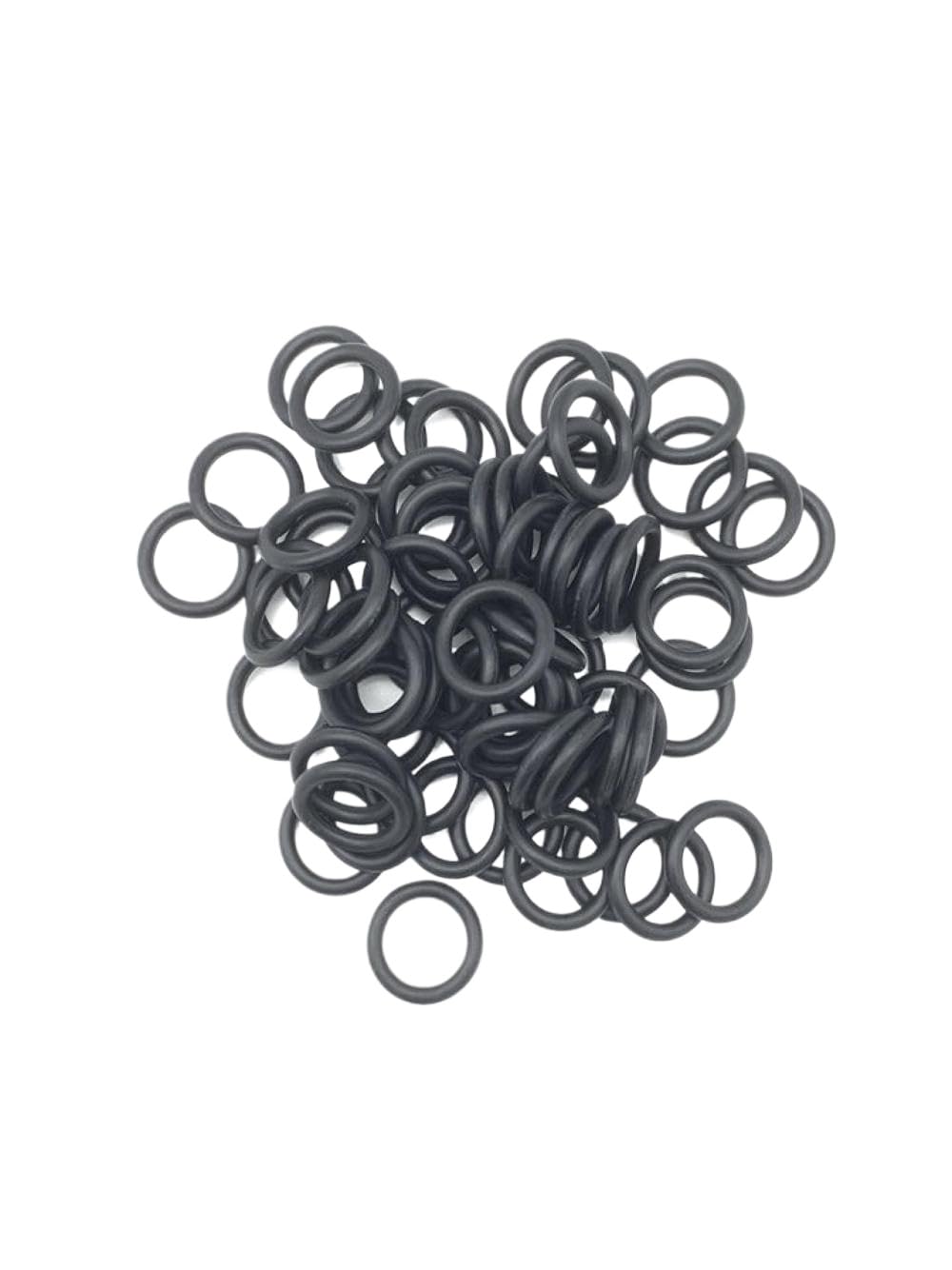 50pcs Black O Ring Gasket CS 1.2mm ID1.2mm to 26mm NBR Automobile Nitrile Rubber Round O Type Corrosion Oil Resistant Seal Washer