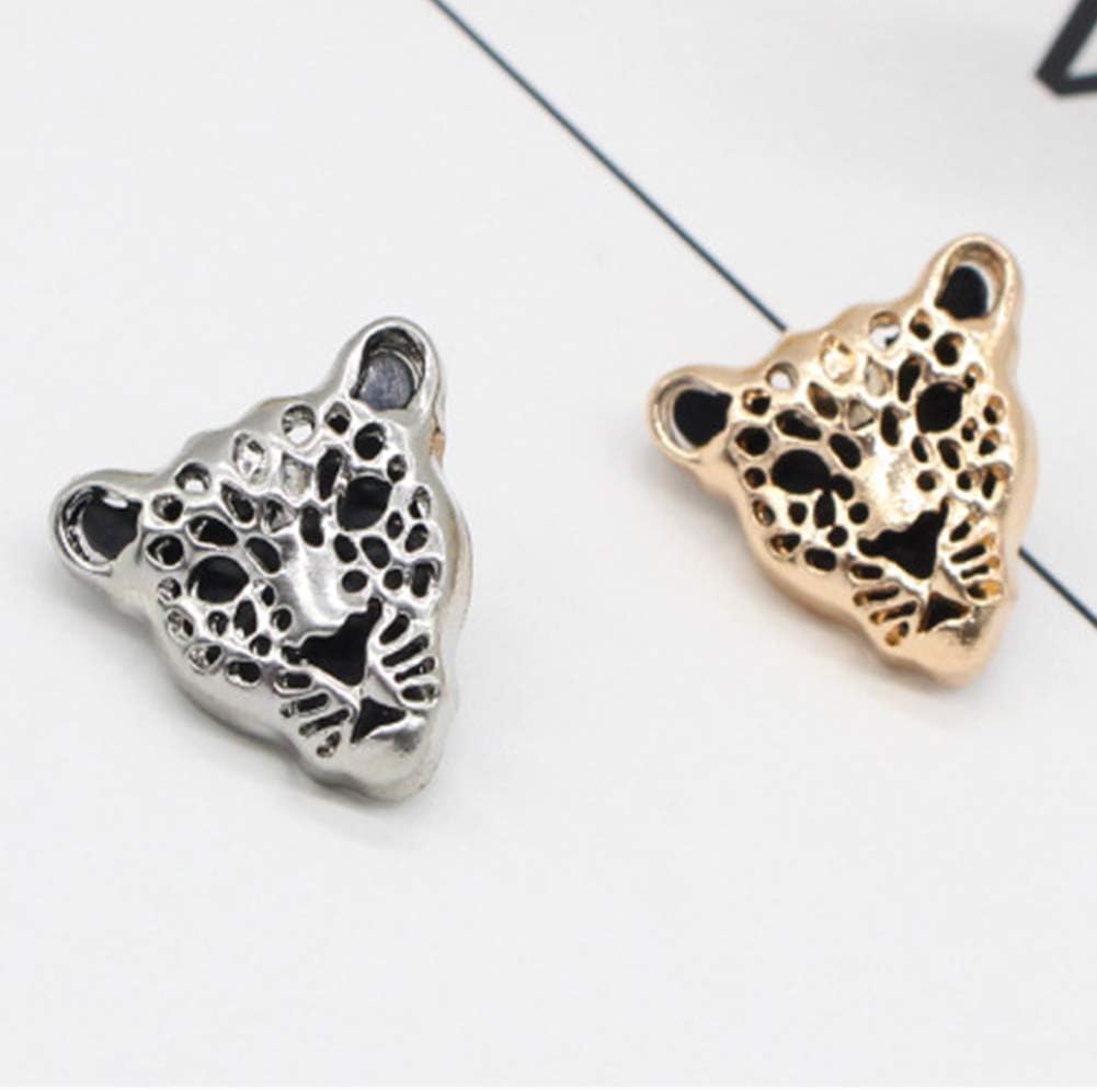 Hollow Cheetah Head Collar Brooch Leopard Suit Lapel Pin for Mens Dress - Image 8