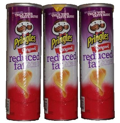 Pringles Reducted Fat Flavored Potato Crisps