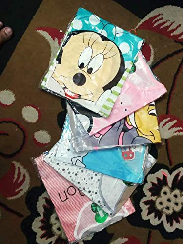 Image of Fashiol Women Cartoon Text Print Cotton Sleep Shirt with Lace Sleep Shirt Freesize | Multicolor Print, Pack of 2