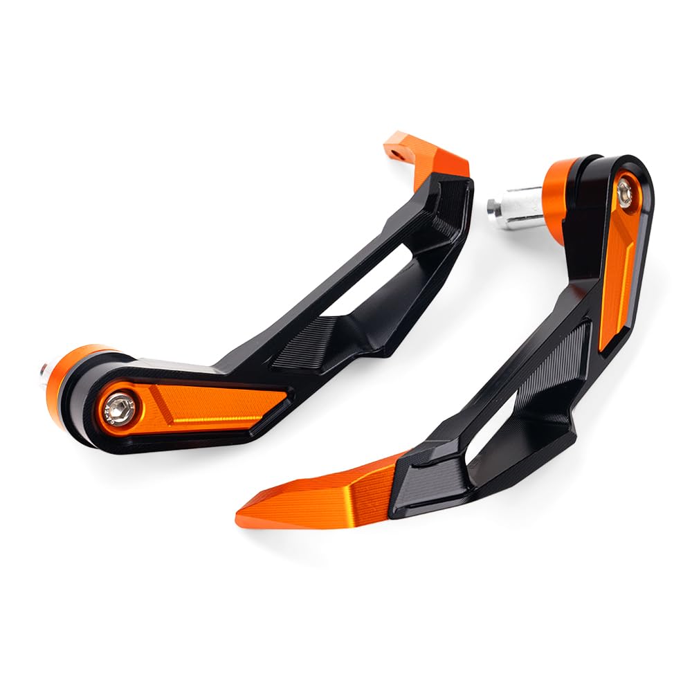 Compatibile con DUKE 390 125 200 790 250 690 1290 Super Duke R RC390 Accessori Moto Manubrio Protezione Freno Alluminio Moto Leva Frizione Paramani Protector (Arancione)