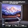 Vidéoprojecteur 4K【Netflix Inclus/Dolby】 30000 Lumen Projecteur 4K Auto Focus/Keystone Courte Focale, WiFi Bluetooth FHD 1080P Projecteur Portable WiFi6 Rotatif 360° Zoom RétroProjecteur Home Cinéma