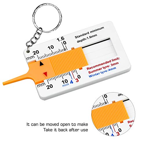 Reifenprofilmesser YMSJ 20 mm – Set mit 4 Stück