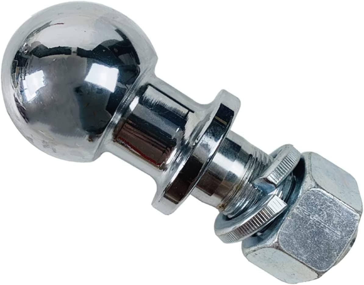 Adjustable Trailer Hitch, Trailer Hitch Trailer Chrome Long Neck 50MM 1"(M25) Shank Dia Trailer Hitch Tow Ball Trailer Parts Coupling Epecially for Bicycle Carrier Heavy Duty and Sturdy
