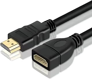 HDMI 延長 ケーブル 4K/3D対応, 50cm, オス/メス, 金メッキ端子, 18Gbps高速伝送, ARC/HEC対応 C2HDV205E