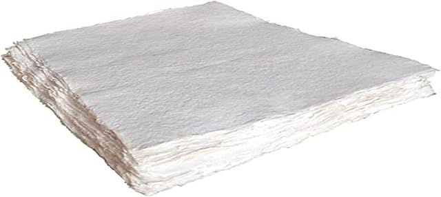 Artway Indigo Handmade 100% Cotton-Rag Paper Packs - 500gsm mid Texture: A4, White (2303391)