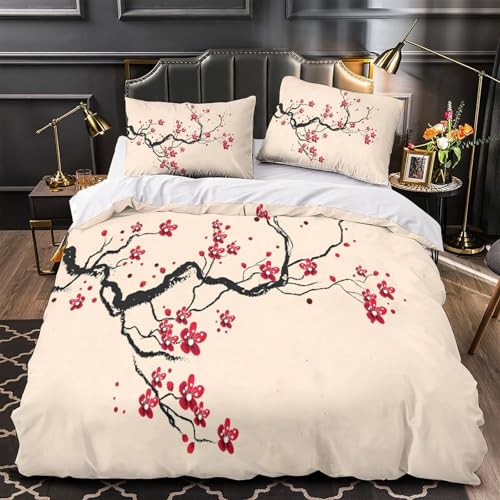 Parure de lit panda roux avec housse de couette 220x240cm king en 3D - 2