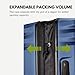 Skyway Nimbus 4.0 Expandable, Durable Hardside, 4 Wheel Spinner, Lightweight Suitcase, Unisex, Stylish, Maritime Blue, Carry-On 20-Inch