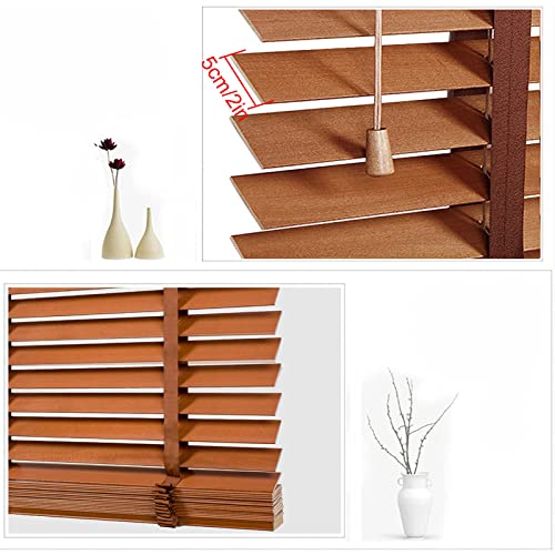 Persianas venecianas de madera natural de 120 cm con acabado impermeable 3