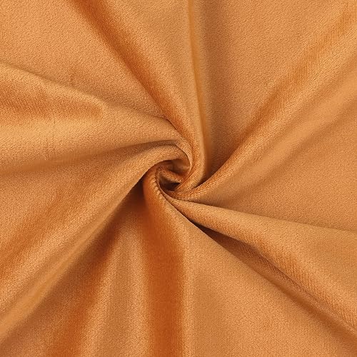 Uxcell Pack of 2 Decorative Velvet Cushion Covers Home Decor Solid Pillow Cover for Couch Sofa Living Room Orange 50 x 50 CM - Image 3