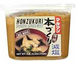 Amazon.com : Honzokuri Low Salt Miso 26.4 Oz : Miso Soups