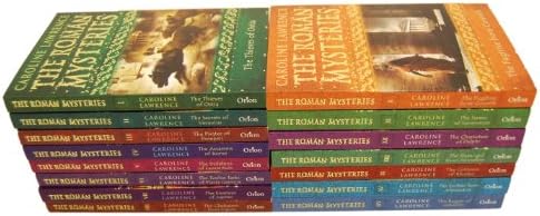 Caroline Lawrence Roman Mysteries 15 Books Collection Set Pack RRP £104 (Slave Girl from Jerusalem, The Gladiators from Capua, Scribes from Alexandria, The Colossus of Rhodes, The Beggar of Volubilis, The Twelve Tasks of Flavia Gemina plus more) Paperback