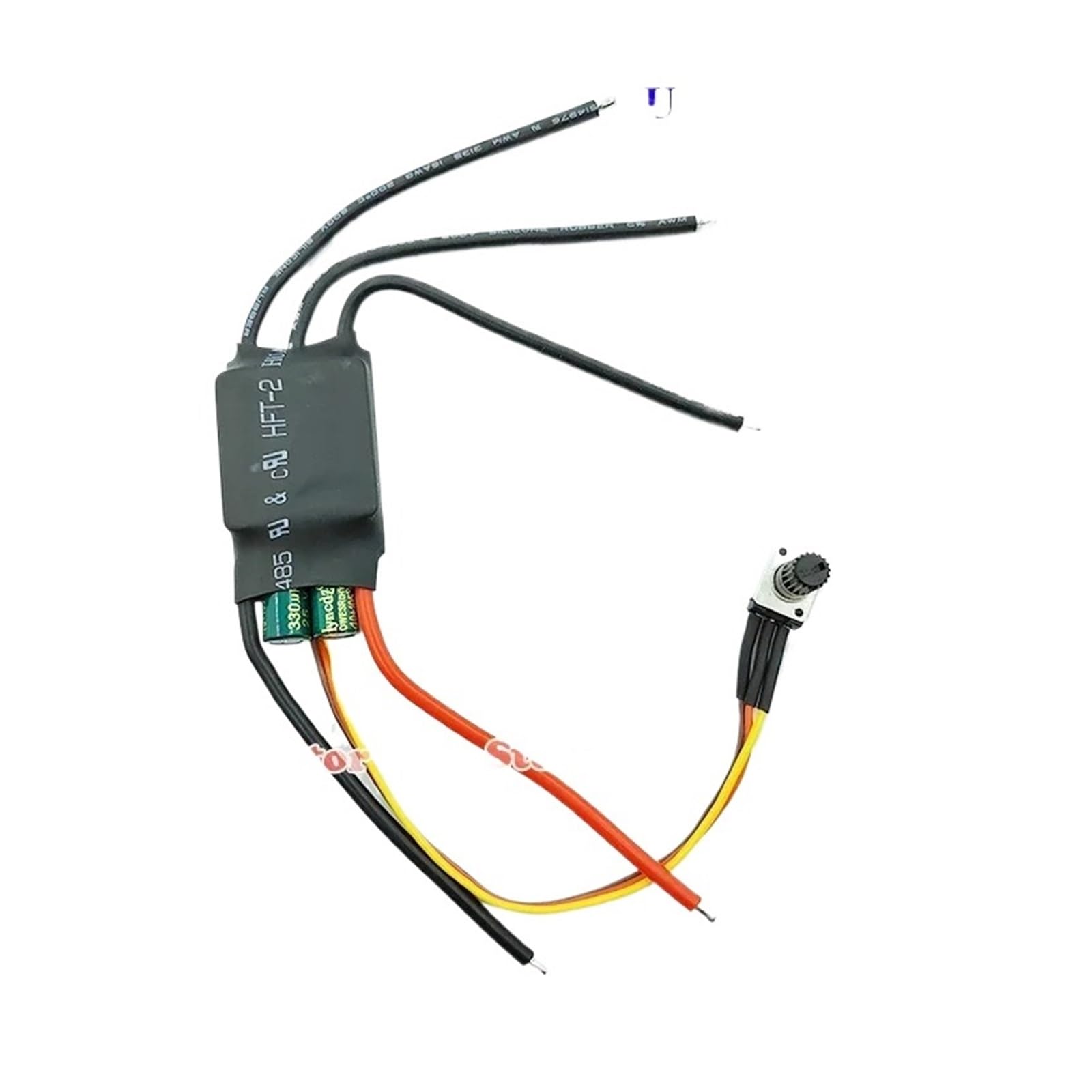 HSMQUBDBX DC 7-24V 200W 3 Phase BLDC Brushless Electronic Starter Driver Hallless DC Electronic Starter Drive Board Speed Controller Module with Potentiometer