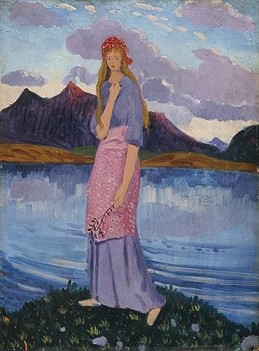 Impression d'art Fille debout Dickson Innes toile haute définition 60x90