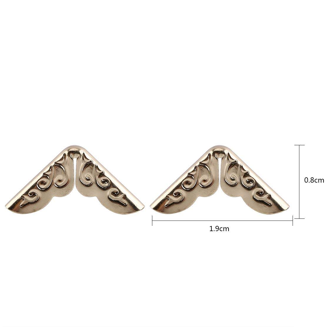 TopHomer Lot De 20 Protections D'angle En Métal Pour Livre De