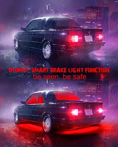 Otomo 8Pods Aluminum Led Rgb Rock Neon Underglow Under Glow Underbody Light Kit With App&Rf&Ir + 4Pcs Dual Zone Interior Accent Wheel Well Strips Lights Kit 12V For Golf Cart Rzr Truck Atv Suv Polaris #TOP5