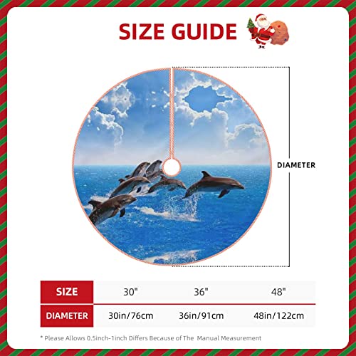 Jupe de sapin dauphin 3D 122 cm pour décorer votre intérieur - 5